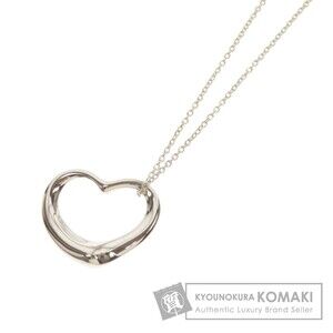 Tiffany Co Open Heart Necklace Silver
